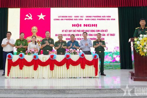 Ký kết quy chế phối hợp hoạt động các đơn vị trong Tổng cục Hậu cần - Kỹ thuật đóng quân trên địa bàn phường Hải Vân, TP Đà Nẵng
