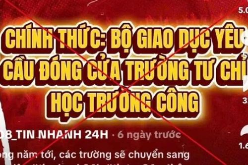 Bộ GD-ĐT bác tin đồn giải thể cơ sở giáo dục ngoài công lập