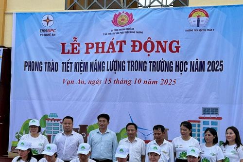 Nghệ An phát động sử dụng tiết kiệm năng lượng trong trường học