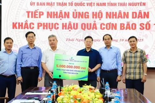 Petrovietnam cùng đồng bào Thái Nguyên vượt lũ