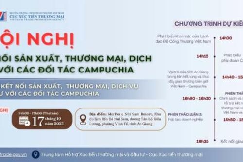 Sắp diễn ra Hội nghị kết nối sản xuất Việt Nam - Campuchia