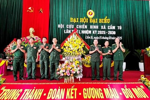 Đại hội đại biểu Hội cựu chiến binh xã Cẩm Tú