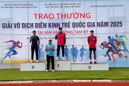 Vận động viên Lai Châu đoạt huy chương bạc tại Giải Vô địch Điền kinh trẻ Quốc gia năm 2025