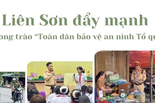 Liên Sơn đẩy mạnh phong trào 'Toàn dân bảo vệ an ninh Tổ quốc'