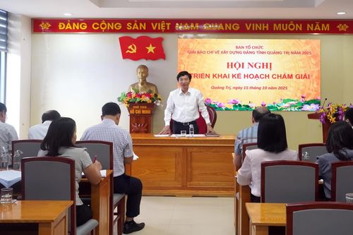 Triển khai chấm Giải báo chí về xây dựng Đảng tỉnh Quảng Trị năm 2025