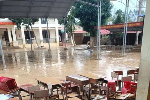Trường học ở Bắc Ninh thiệt hại nặng sau trận lụt lịch sử
