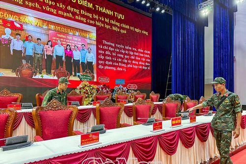 Lực lượng công binh rà soát, bảo đảm an toàn tuyệt đối Đại hội đại biểu Đảng bộ tỉnh