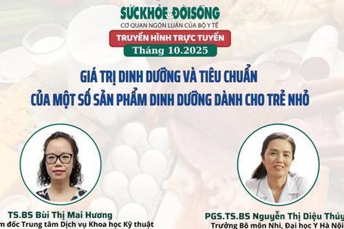 Truyền hình trực tuyến 'Giá trị dinh dưỡng và tiêu chuẩn của một số sản phẩm dinh dưỡng dành cho trẻ nhỏ'