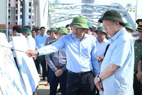Tổng Bí thư Tô Lâm kiểm tra công tác khắc phục hậu quả bão, lụt tại tỉnh Thái Nguyên
