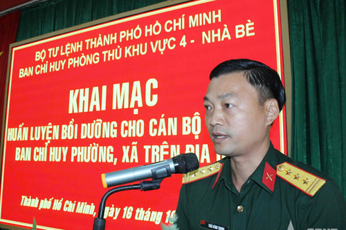 Bồi dưỡng đội ngũ cán bộ Ban chỉ huy quân sự cấp xã