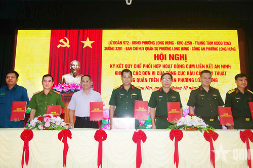 Ký kết phối hợp hoạt động giữa các đơn vị Tổng cục Hậu cần-Kỹ thuật với địa phương đóng quân