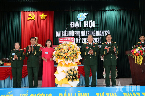 Phụ nữ Trung đoàn 720: Nêu cao tinh thần trách nhiệm, ý thức tự lực, tự cường