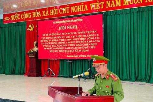 Công an xã A Vương hoàn thành tốt các nhiệm vụ trọng tâm 9 tháng đầu năm 2025