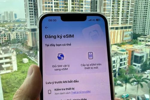 Khách hàng có thể kích hoạt eSIM VinaPhone tại nhà