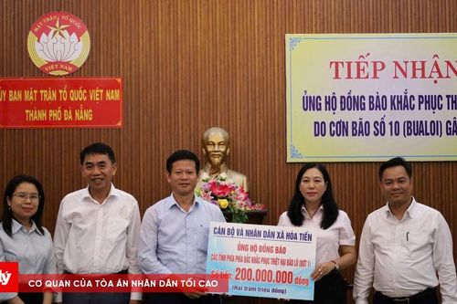 Đà Nẵng tiếp nhận hơn 7 tỷ đồng ủng hộ đồng bào vùng bão số 10