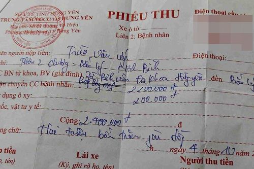 Xe cấp cứu chở bệnh nhân thu 2,4 triệu cho 12km, giám đốc 115 Hưng Yên nói gì?