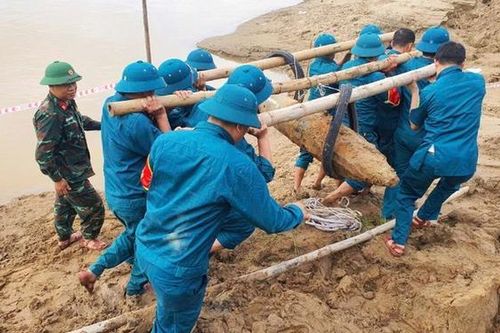 Hủy nổ quả bom nặng 340 kg sót lại sau chiến tranh