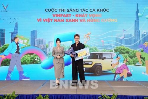 VinFast trao giải cuộc thi sáng tác ca khúc 'Khát vọng Việt Nam xanh'
