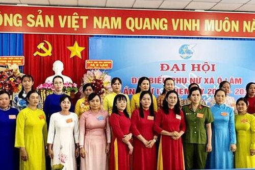 Đại hội đại biểu Hội Liên hiệp Phụ nữ xã Ô Lâm nhiệm kỳ 2025 - 2030