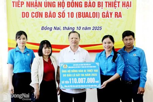 Đồng Nai tiếp nhận ủng hộ đồng bào khắc phục hậu quả thiên tai