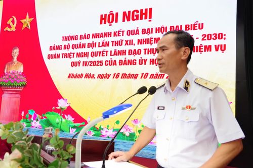 Học viện Hải quân thông báo nhanh kết quả Đại hội đại biểu Đảng bộ Quân đội lần thứ XII