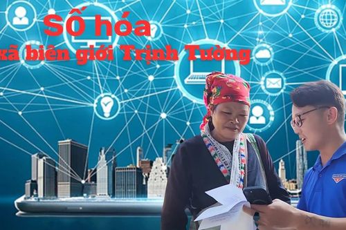 Số hóa tại xã biên giới Trịnh Tường