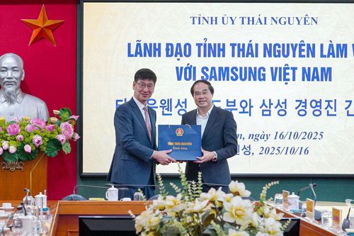 Lãnh đạo tỉnh Thái Nguyên tiếp và làm việc với Tập đoàn Samsung Việt Nam