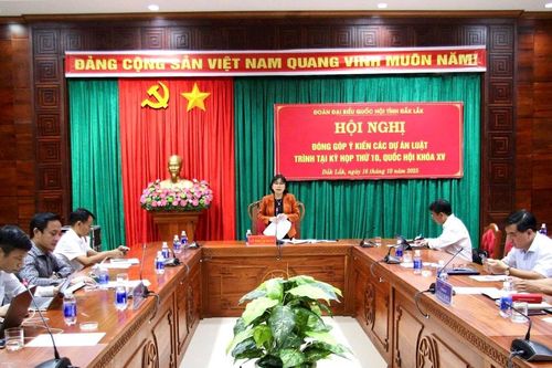 Đoàn ĐBQH tỉnh Đắk Lắk: Góp ý hoàn thiện các dự thảo luật về công nghệ cao, chuyển đổi số và sở hữu trí tuệ