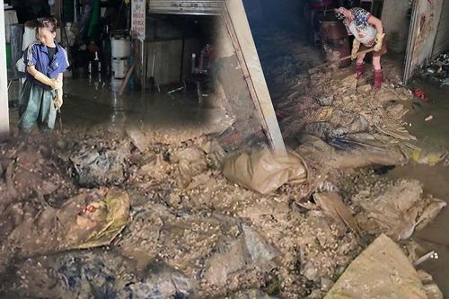 Xót xa cảnh tiểu thương Thái Nguyên trắng tay sau lũ dữ
