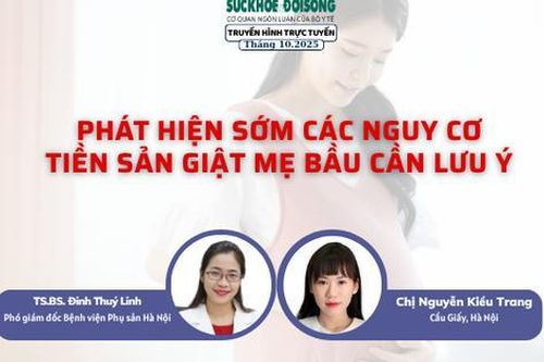 Truyền hình trực tuyến 'Phát hiện sớm các nguy cơ tiền sản giật mẹ bầu cần lưu ý'