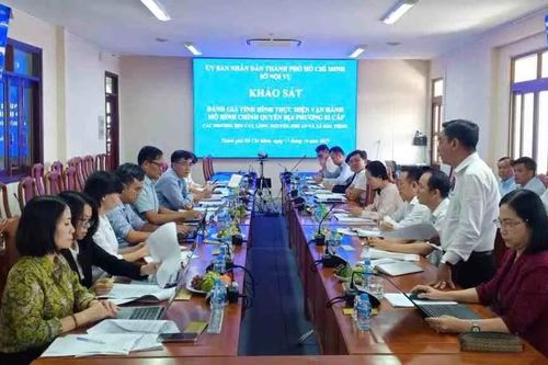 TPHCM: Khảo sát việc thực hiện mô hình chính quyền địa phương 2 cấp ở một số phường, xã