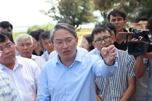 Bộ trưởng Bộ Tư pháp Nguyễn Hải Ninh khảo sát thực tế dự án Nhà máy điện hạt nhân Ninh Thuận 2