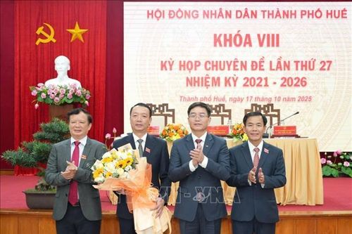 Phó Bí thư Thành ủy Phan Thiên Định được bầu giữ chức Chủ tịch UBND thành phố Huế