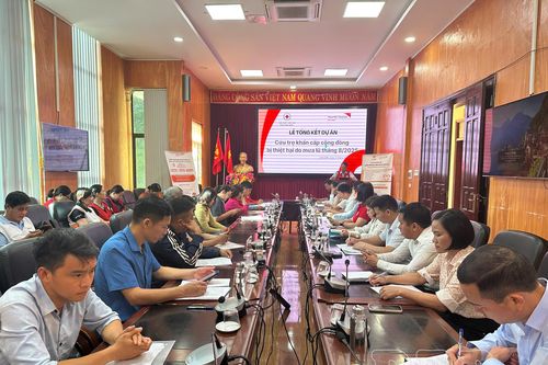 Tổng kết dự án cứu trợ khẩn cấp cộng đồng bị thiệt hại do mưa lũ