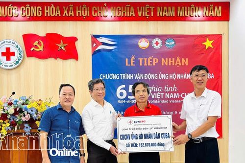 Người dân Khánh Hòa ủng hộ nhân dân Cuba gần 4,4 tỷ đồng