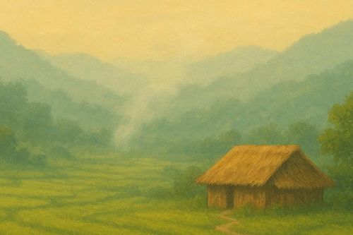 Khói lam bên đồi