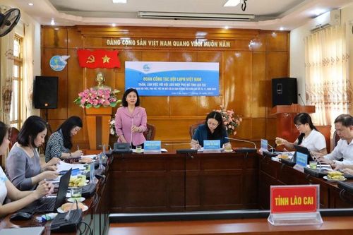 Đoàn công tác Hội LHPN Việt Nam thăm, làm việc với Hội LHPN tỉnh Lào Cai