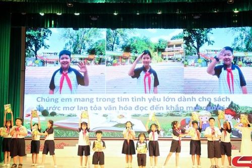 Khai mạc Liên hoan học sinh tuyên truyền phát triển văn hóa đọc và giới thiệu sách năm 2025