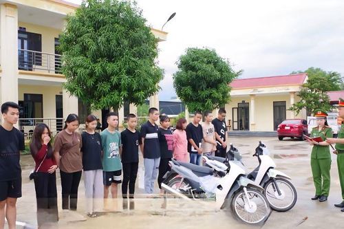 Ninh Bình: Triệu tập 12 thanh, thiếu niên điều tra hành vi gây rối trật tự công cộng