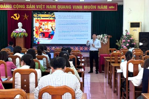 Tập huấn lĩnh vực nội vụ cho 56 công chức cấp xã
