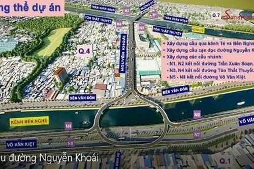 TPHCM: Dự án cầu đường Nguyễn Khoái trị giá 3.700 tỷ đồng dự kiến khởi công cuối năm 2025
