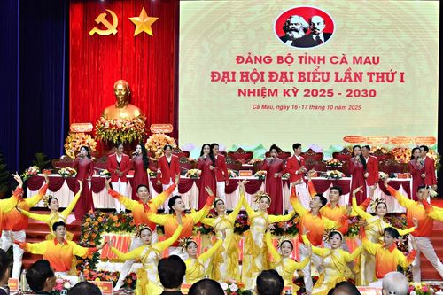 Khai mạc Đại hội đại biểu Đảng bộ tỉnh Cà Mau lần thứ I, nhiệm kỳ 2025 - 2030