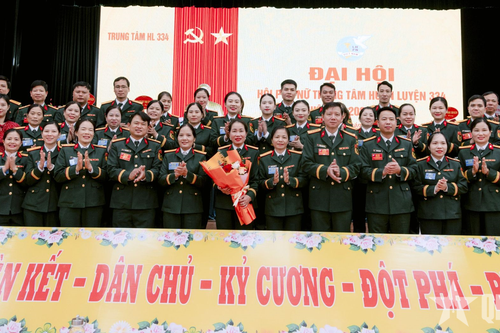 Hội Phụ nữ Trung tâm Huấn luyện 334 tổ chức Đại hội nhiệm kỳ 2025-2030