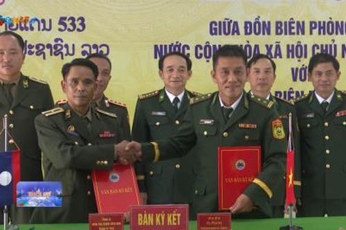 Đồn Biên phòng La Êê, Đắc Pring Đà Nẵng kết nghĩa với Đại đội Biên phòng 533 Lào