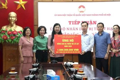 Hà Nội tiếp nhận hơn 24,48 tỷ đồng ủng hộ đồng bào vùng bão lũ