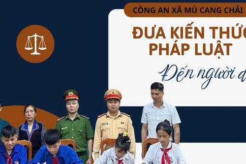 Công an xã Mù Cang Chải: Đưa kiến thức pháp luật đến người dân
