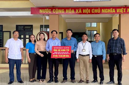 Hỗ trợ các trường bị thiệt hại do mưa lũ trên 341 triệu đồng