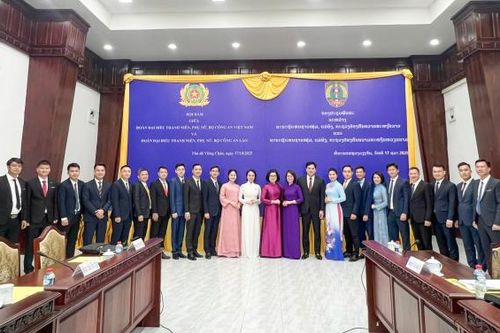 Giao lưu thắm tình hữu nghị giữa thanh niên, phụ nữ Công an Việt Nam và Lào
