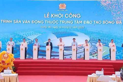 Tổng Bí thư Tô Lâm dự lễ khởi công xây dựng Sân vận động PVF