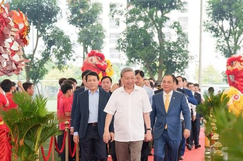 Tổng Bí thư Tô Lâm dự lễ khởi công sân vận động hiện đại nhất Việt Nam